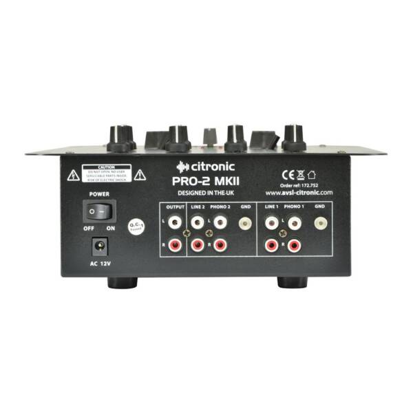 Citronic PRO-2 MKII DJ Mixer - Image 3