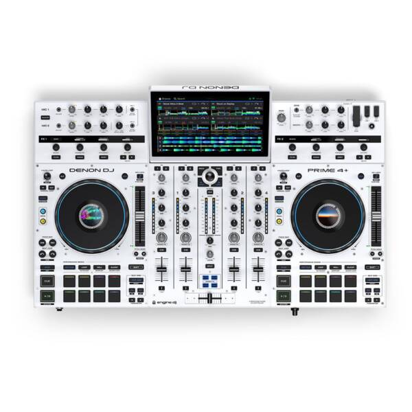 Denon DJ Prime 4+ DJ System Ltd Edition White - Image 3